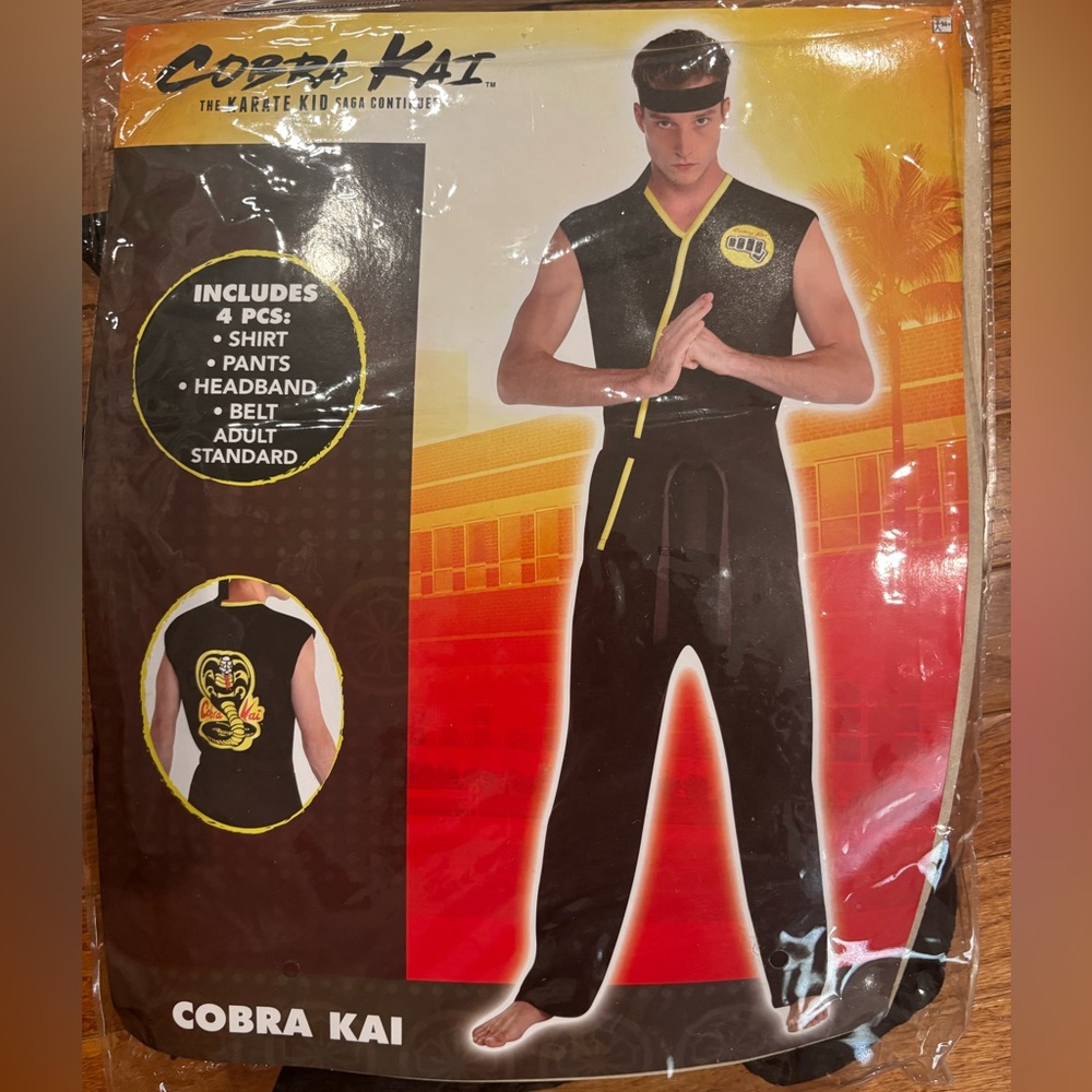 Adult Cobra Kai Halloween Costume one size